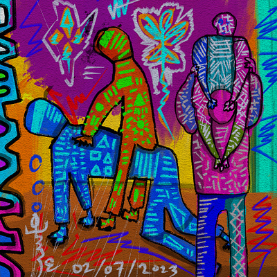 the momong kidz abstract art art artwork branding design digital art digital painting illustration