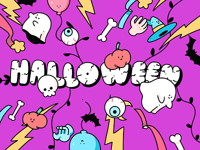 Halloween 🎃 animation design graphic design illustration ui