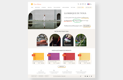 Homepage of Chin Mudra - Daily UI 003 branding daily ui dailyui graphic design homepage homepage redesign interface design landing page redesign ui