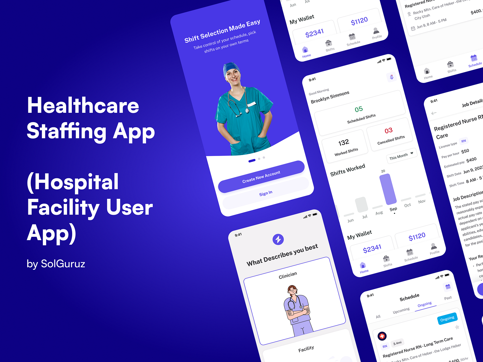 HealthCare Staffing App - Hospital Facilities User App by SolGuruz on ...