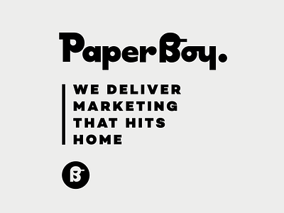 PaperBoy bold branding calligraphy custom flow hybrid identity lettering logo logomaker logomark modern paperboy script solid sophisticated strong type typography unique