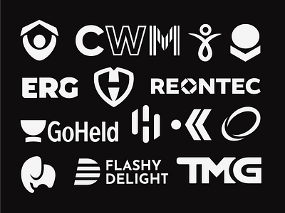 Logo Collection in Black and White branding design graphic design logo logo design typography