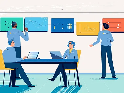 Dashboard settings | WonderBloom 2d 2d animation 2d character analytics animation character character animation character design dashboard data design explainer video illustration motion animation motion design setting