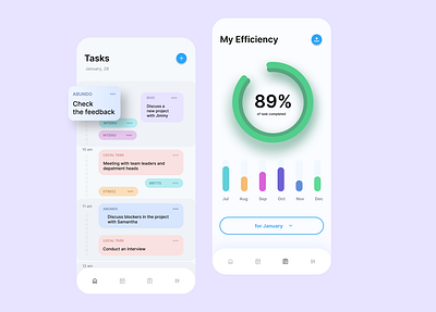 Calendar Tasks app design graphic design ui ux