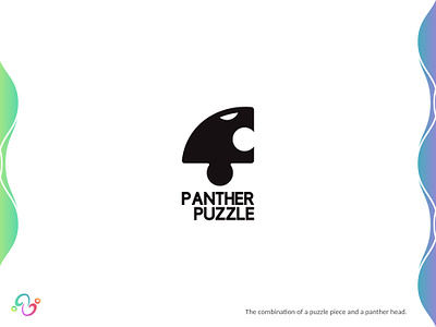 Panther Puzzle Logo animal brand design brand designer cheetah game kids logo design logo designer logo for sale logo idea logo inspiration logomark logotype panther play puzzle tiger toy wildlife zzoe iggi