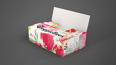 Fruit Packing Box branding fruit packaging graphic design packaging vibrant