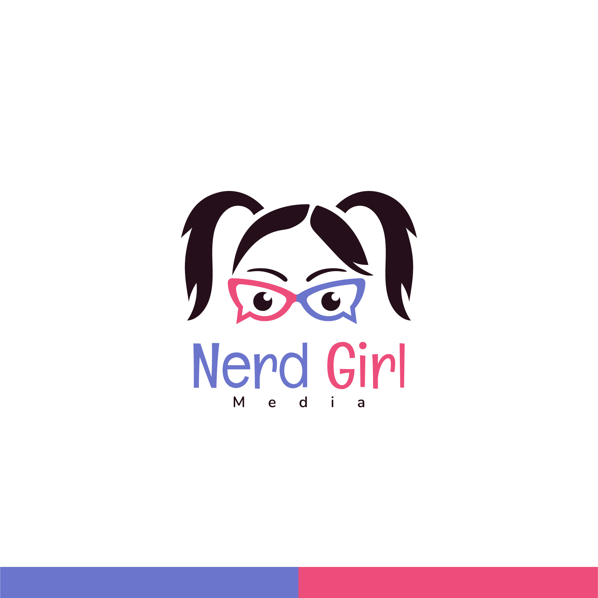 Nerd Girl brand design brand identity branding cartoon fun design fun logo girl identity design illustration logo logo designer logos nerd nerd logo new idea playful quirky quirky logo vector vector art