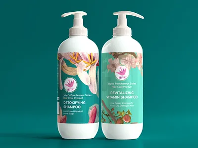 Shampoo Pack Design branding floral packaging graphic design label design packaging packaging design premium packaging shampoo packaging vibrant