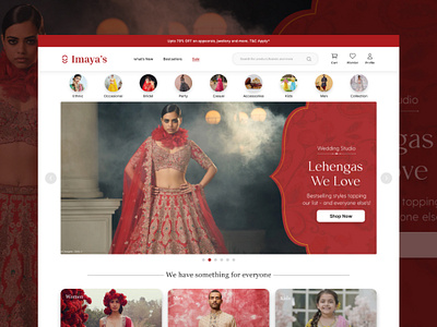 E-commerce (Clothing Website) landing page photoshop uiux user experience website design