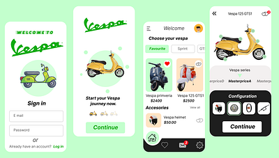 Bike App Design appdesign branding design graphic design ui uiux uiux design web design