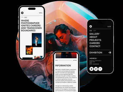 Studio Enigma UI Design app design apple branding design graphic design hot interface ios logo model photography photoshoot studio ui ux visual design web design website
