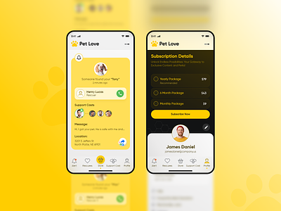 find pet or Track you pet location app find pet location mobile pet pet love track ui uidesign