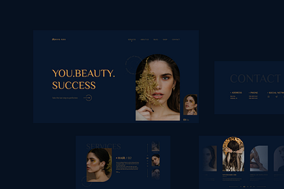 Website for Beauty Salon beauty beauty salon design webdesign website