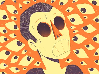Eyes Everywhere big brother camera eye eye design eye illustration eyeball eyes eyes illustration fear illustration looking panic privacy scared scary scream stare surveillance sweat watching