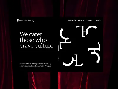 Theatre Catering Website animation black and white branding design drawing graphic design graphics illustration logo loop motion graphics pattern theatre theatre branding ui visual identity web design website website design