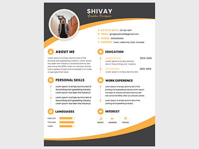 Resume/CV Design adobe photoshop cover letter cv design graphic design jobs resume template typography ui