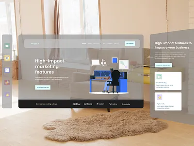 Apple Vision Pro 3d animation branding design figma graphic design illustration logo motion graphics ui ux vector web design