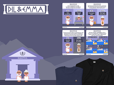 Dil & Emma branding design education illustration merchandise