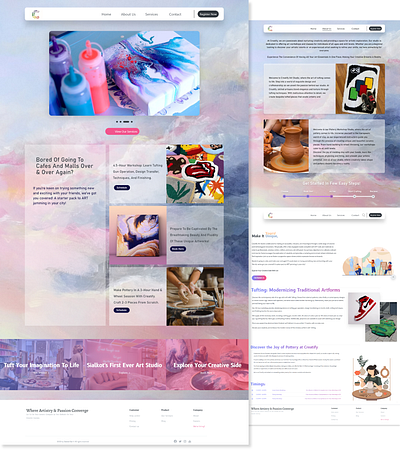 Creatify Art Studio | Wordpress Website Design ecommerce frontend homepage landingpage landingpagedesign portfolio responsivedesign ui ux web webdesign webdev webdevelopment webredesign website websitedesign: