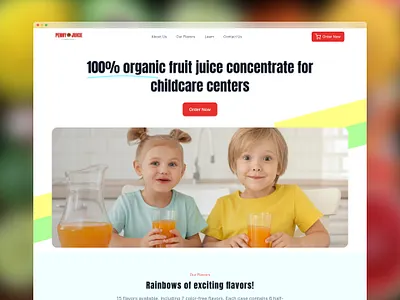 Pennyjuice Homepage redesign figma product design ui design ux design