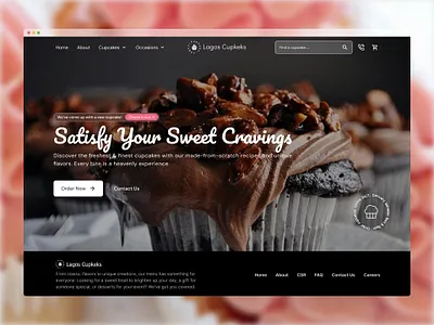 Toronto Cupcakes Conceptual Redesign figma product design ui design ux design