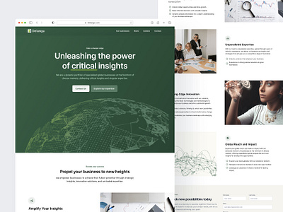 Delinian Website Homepage Conceptual Redesign figma product design ui design ux design