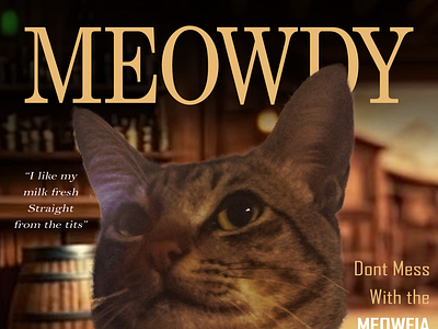 MEOWDY: The Cat Series cat cover cute fluffly graphic design layout magazine wild west