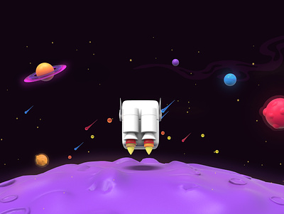 Space game design 3d 3d design animation game