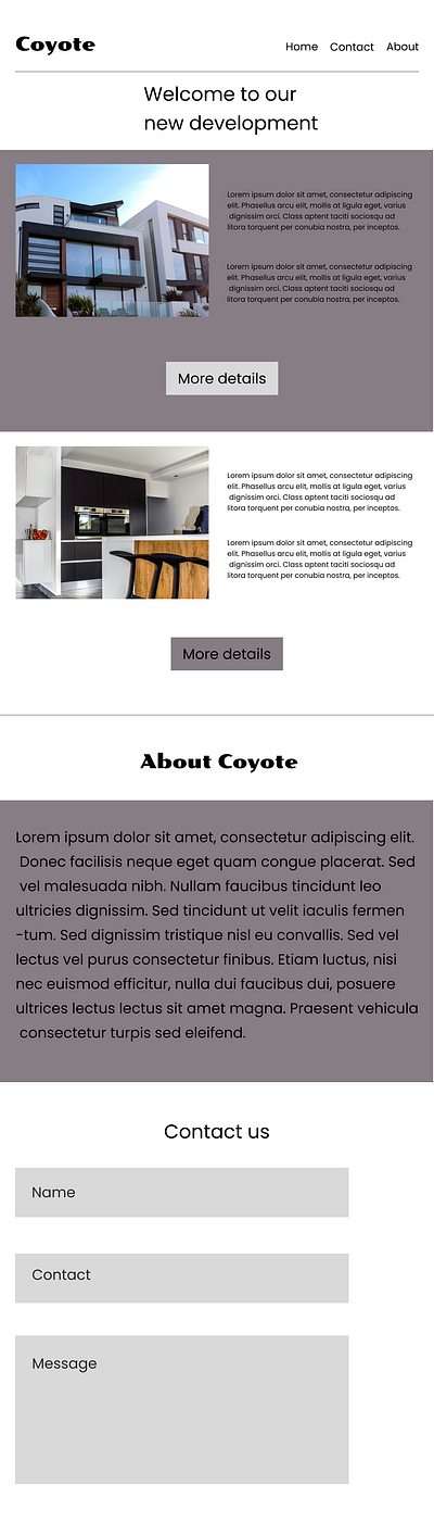Coyote/ web design figma graphic design web design
