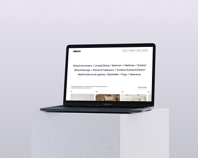 Freedom Website Redesign Concept design furniture homepage minimal page ui ux web