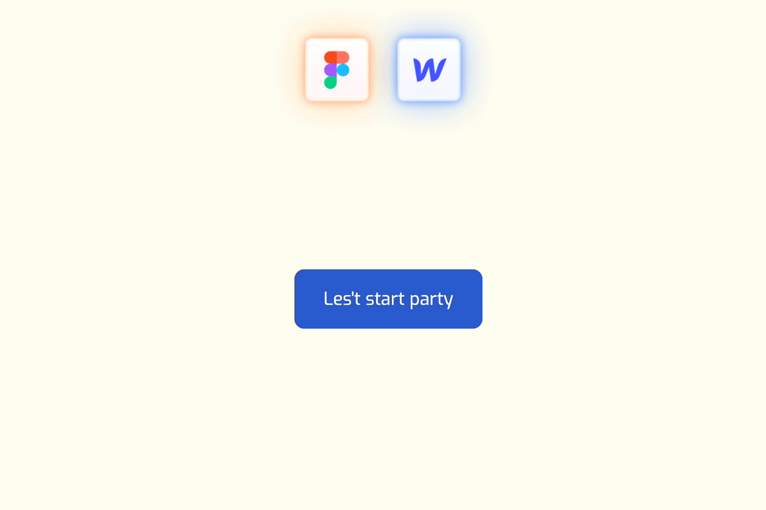 Party Button (Figma / Webflow) animation button clone figma free interaction like party ui webflow