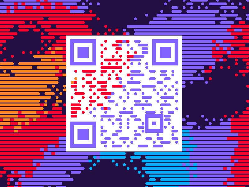 Animated QR code animation barcode code qr qrcode url