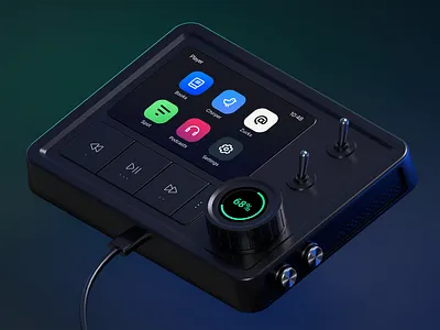 Audio Player 3D 3d blender car play music music player player product product design