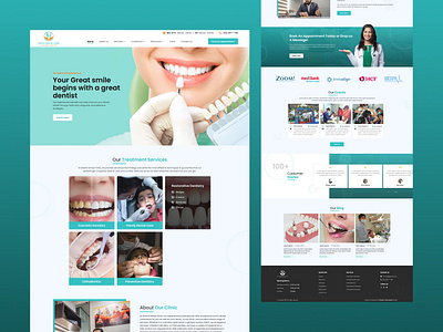 Dental Care : Website Layout Design creativity dentalcare familydentistry uiuxdesign webdesign
