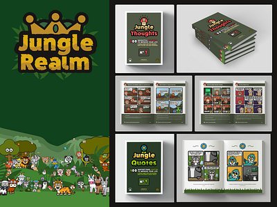 Jungle Realm books branding comics design graphic design illustration