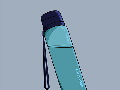 Simple water bottle illustration graphic design illustration water water bottle