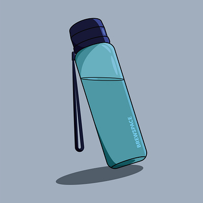 Simple water bottle illustration graphic design illustration water water bottle