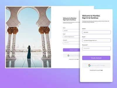 Sign up Mumbai branding dailyui design illustration minimal screen ui