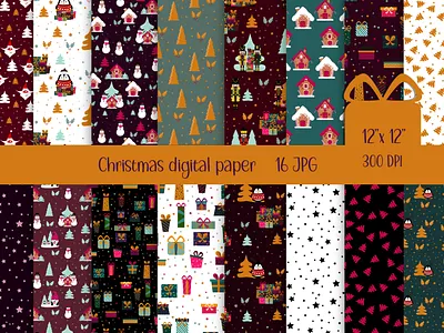 Xmas pettern animal birthday cartoon character christmas christmas digital paper christmas pattern elegant christmas gold tree graphic design illustration nutcracker pattern penguin pink christmas reindeer santa gingerbread house stickers winter xmas