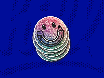 Pen Smile Glitter Sticker gror pen playoff smile sticker stickermule