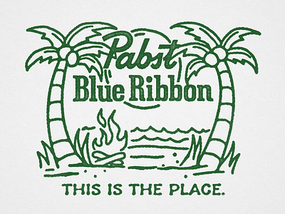 Pabst Paradise graphic design