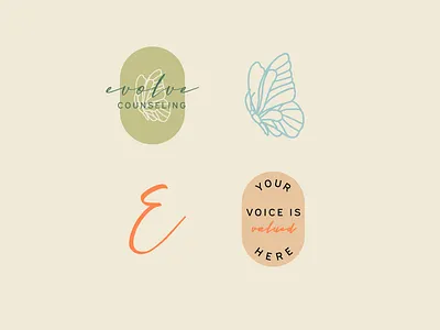 Counseling and Therapy Branding branding counseling branding counseling logo design graphic design logo mental health mental health logo therapy branding