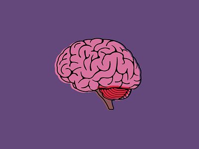 Brains brain halloween illustration print