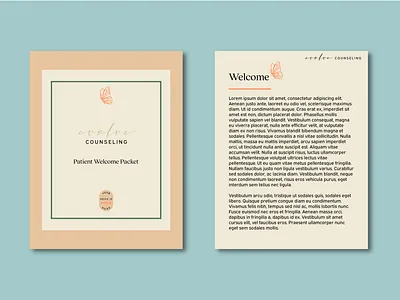 Counseling and Therapy Branding branding counseling counseling branding design graphic design mental health print design therapy welcome pack welcome packet