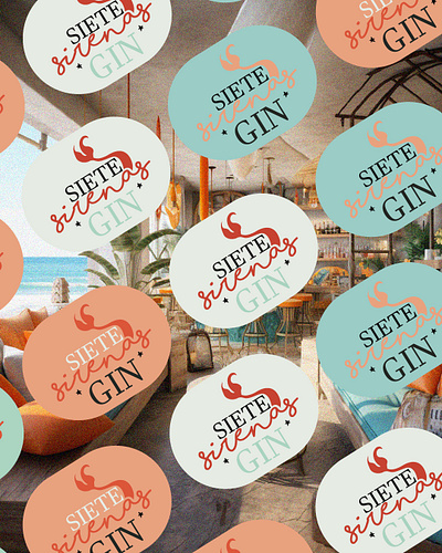 Siete Sirenas Branding brand illustration branding gin graphic design hospitalitybranding illustration luxury branding luxury design
