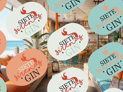 Siete Sirenas Branding brand illustration branding gin graphic design hospitalitybranding illustration luxury branding luxury design
