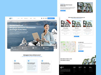 Luna - Property Landing Page graphic design ui ux web