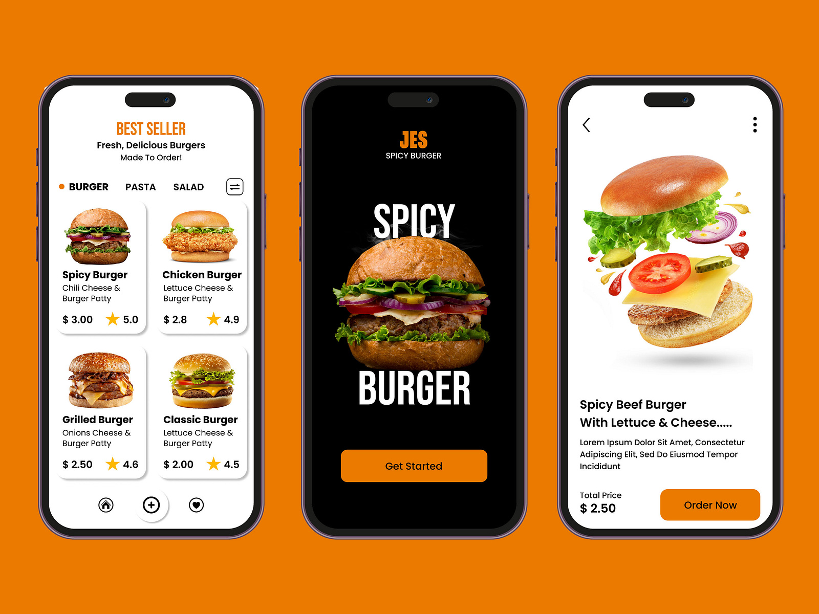 Spicy Burger Mobile App By Jesmarc Aguillon On Dribbble