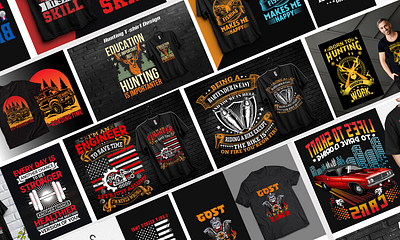 Product And Packaging: T-Shirts branding. branding graphic design logo typography ui ux