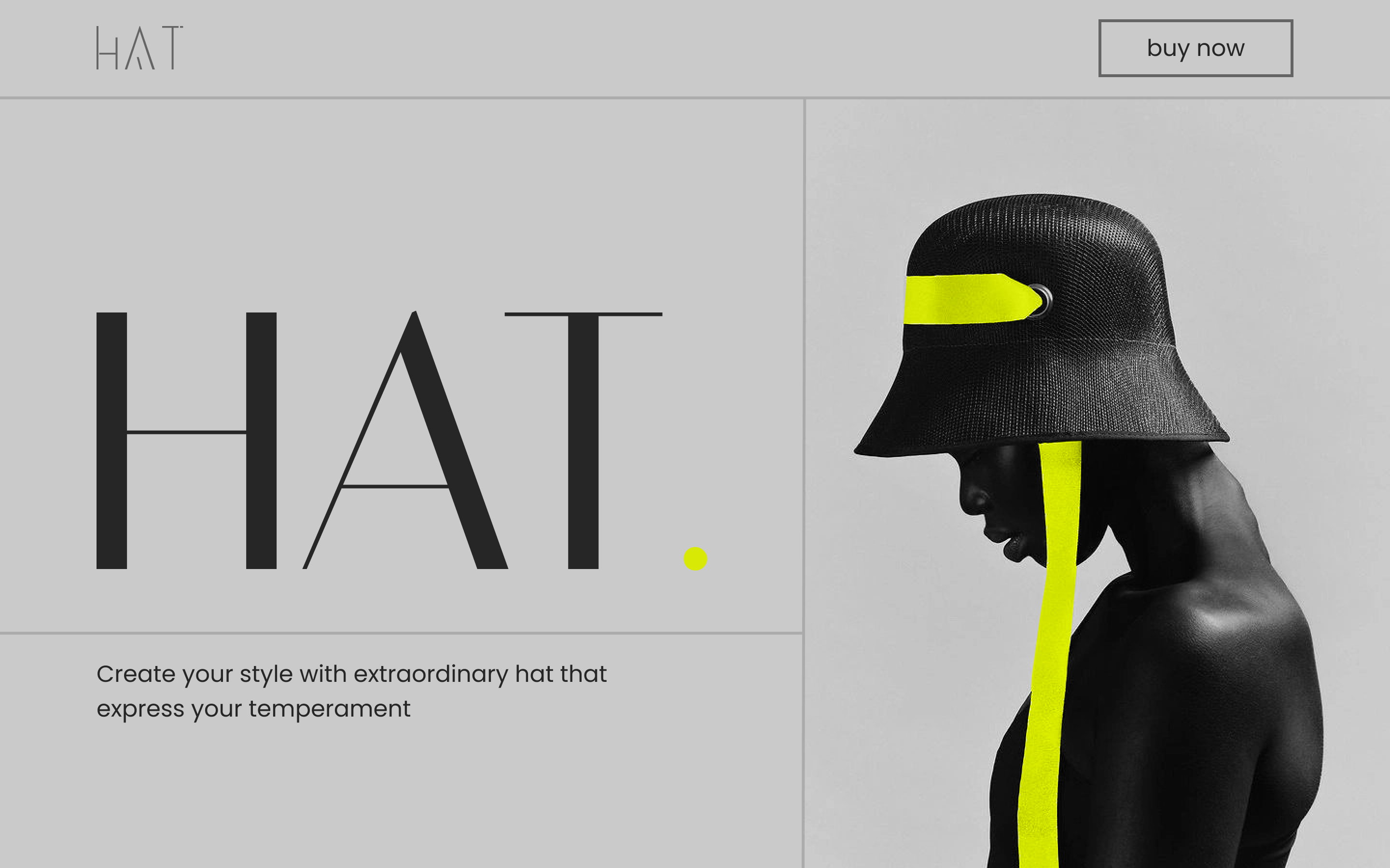 Hero screen with a color accent design graphic design ui ux